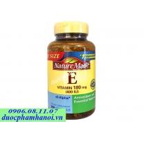Vitamin e tự nhiên nature made 400iu hộp 300 viên của Mỹ Vitamin e tự nhiên nature made 400iu hộp 300 viên của Mỹ